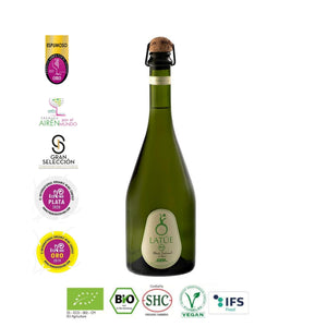 
                  
                    Vino espumoso cueva (marca de calidad) español vegano ecológico - Bodegas Latúe- Latúe BRUT- The Spanish Food Company
                  
                